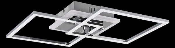 Trio R62793406 LED stropní svítidlo Venida 1x25W | 3000lm | 4000K - stmívatelné, Dimmer Switch, paměťová funkce, chrom