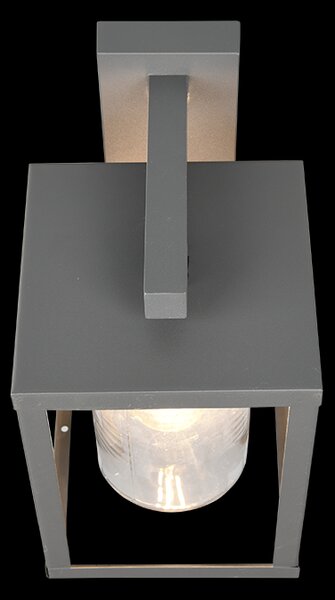 Trio 212060142 venkovní nástěnné svítidlo Lunga 1x40W | E27 | IP44 - soumrakový senzor, antracit