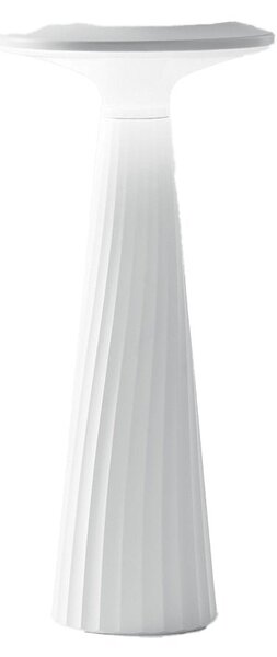 FAN LED-BRIO-BCO Nabíjecí venkovní stolní LED svítidlo BRIO PC bílá, LED 3,5 W, 200 lm, 3000 K, 28,5 x 13 cm, IP44 - FANEUROPE