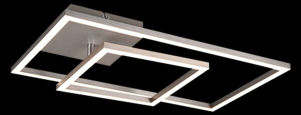Trio R62642407 LED stropní svítidlo Padella 1x25W | 3000lm | 4000K - stmívatelné, nastavitelné, Dimmer Switch, matný nikl