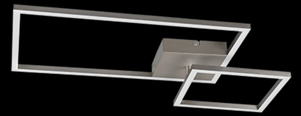 Trio R62642407 LED stropní svítidlo Padella 1x25W | 3000lm | 4000K - stmívatelné, nastavitelné, Dimmer Switch, matný nikl