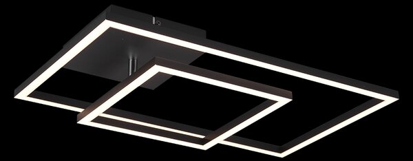 Trio R62642432 LED stropní svítidlo Padella 1x25W | 3000lm | 4000K - stmívatelné, nastavitelné, Dimmer Switch, matná černá