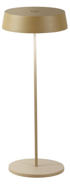 FAN LED-COCKTAIL-ORO Nabíjecí venkovní stolní svítidlo COCKTAIL zlatá, kov, 2,2 W, 192 lm, 3000 K, stmívatelné, IP54, 29,5 x 12 cm - FANEUROPE