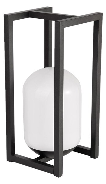 FAN LED-CLIMAX-LG1 Nabíjecí venkovní svítidlo CLIMAX černá, akrylát/kov, 2 W, 140 lm, 3000 K, IP54, 35,4 x 16 cm - FANEUROPE