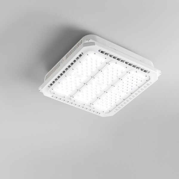 FAN LED-ENERGY-80-PL Venkovní stropní svítidlo ENERGY bílá, hliník, 80 W, 11100 lm, 4000 K, IP65, 34,8 x 34,8 x 7,6 cm - FANEUROPE