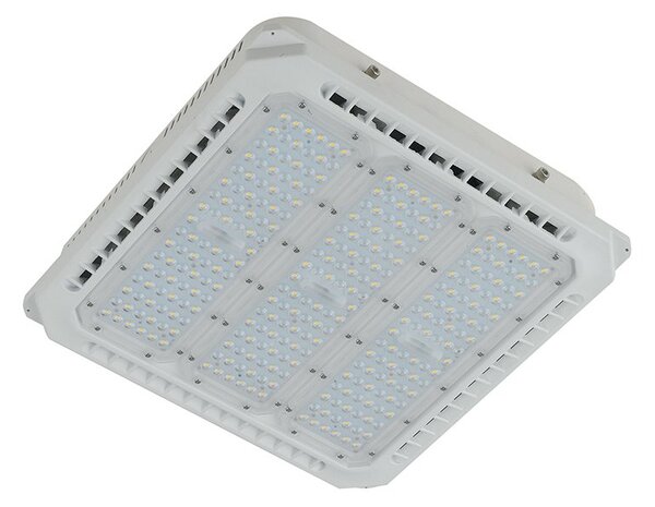 FAN LED-ENERGY-80-PL Venkovní stropní svítidlo ENERGY bílá, hliník, 80 W, 11100 lm, 4000 K, IP65, 34,8 x 34,8 x 7,6 cm - FANEUROPE