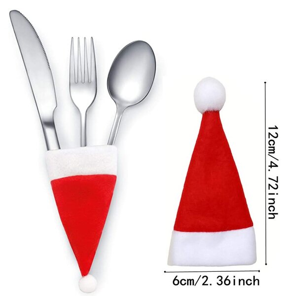 Pouzdro na příbory SANTA POCKET červené, 1 ks