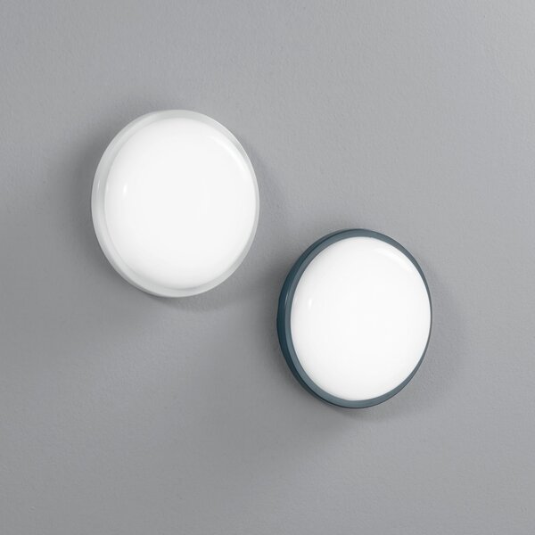 FAN LED-EVER-L ANT Venkovní nástěnné svítidlo LED EVER antracit, polykarbonát, 20 W, 2500 lm, 3000/4000 K, IP65, 22,1 x 7,2 cm - FANEUROPE