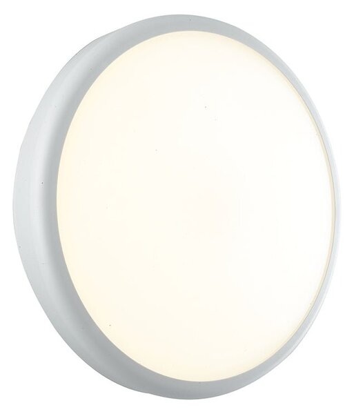 FAN LED-EVER-XL BCO Venkovní nástěnné svítidlo LED EVER bílá, polykarbonát, 28 W, 3750 lm, 3000/4000 K, IP65, 30 x 7,8 cm - FANEUROPE