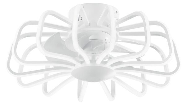 FAN LED-GRECALE-W-INT Svítidlo s ventilátorem GRECALE bílá akrylát/hliník 80 W 8470 lm CCT stmívatelné Wi‑Fi 50x20,7 cm - FANEUROPE