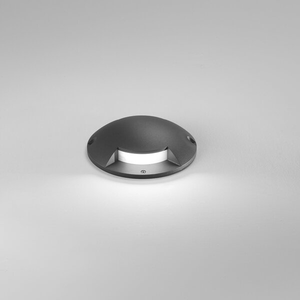 FAN LED-GROUND-R1 Venkovní svítidlo LED GROUND antracit, hliník, 6 W, 730 lm, CCT, IP65, 21 x 5,4 cm - FANEUROPE