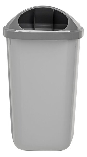 Rossignol SAS Rossignol venkovní odpadkový koš XERIOS, na sloupek/zeď, šedý, plast, 50 L