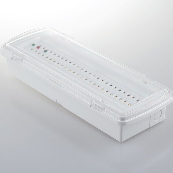 FAN LED-HELP-EXIT Svítidlo nouzové HELP bílá, polykarbonát, LED 4 W, 400 lm, 4000 K, IP65, 3 h-400 lm, 10 x 27,05 x 5,4 cm - FANEUROPE
