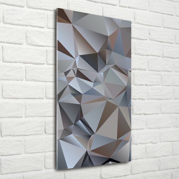 Vertikální Fotoobraz na skle Abstrakce trojúhelníky osv-93268877