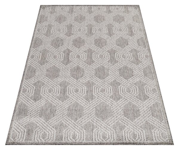 Ayyildiz, Kusový koberec Aruba 4904 grey – na ven i na doma, 60x100, šedá, chodba / předsíň