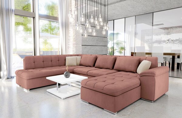 Rohová sedací souprava Tony, Potah: Uttario Velvet 2955 + Uttario Velvet 2955 + Uttario Velvet 2979, Strana: Pravá - U 5903211139819