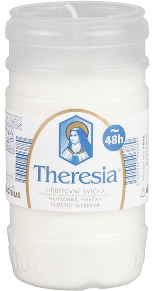 Theresia svíčka vklad 132g ~2dny bílá litá