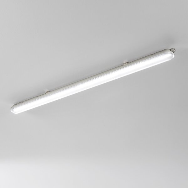 FAN LED-NAUTILUS-120 Prachotěsné stropní svítidlo LED NAUTILUS stříbrná polykarbonát 40 W 5400 lm 4000 K IP65 7,2 x 118 x 6,1 cm - FANEUROPE