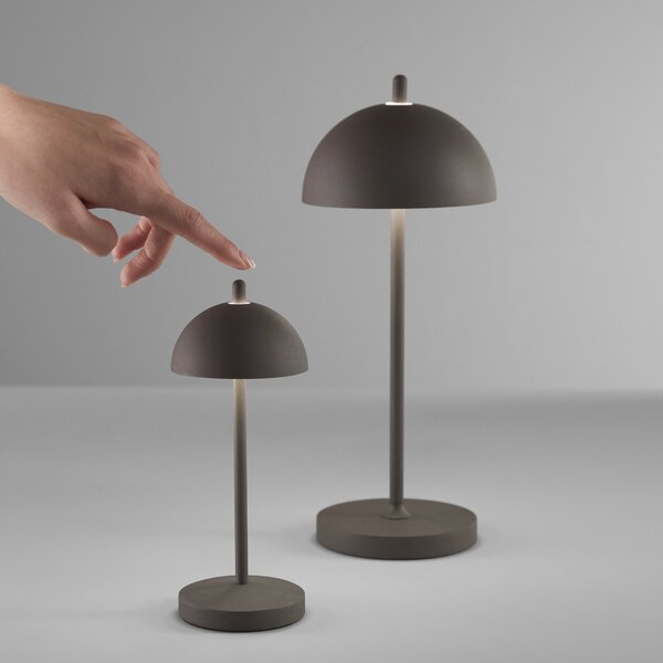 FAN LED-PARTY-S-BRO Nabíjecí venkovní svítidlo PARTY LED dobíjecí 1 W TOUCH DIMM 3000 K IP54 baterie 1600 mAh USB nabíjení magnetická 1,2 m - FANEUROPE