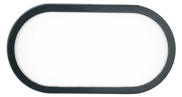 FAN LED-SHELLY-L ANT Venkovní stropní svítidlo LED SHELLY antracit polykarbonát 20 W 2500 lm 3000/4000 K IP65 27,1x17,6x8 cm - FANEUROPE
