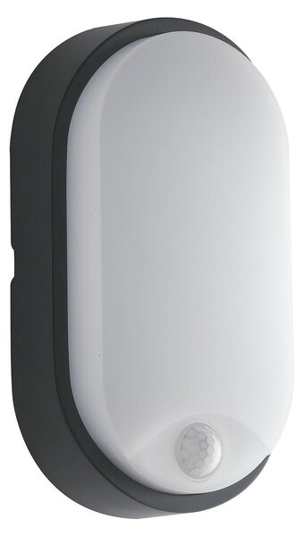 FAN LED-SENSITIVE-ANT Venkovní svítidlo LED SENSITIVE antracit polykarbonát/PP 14 W 1600 lm 4000 K IP54 se senzorem 21,2x11,9x6,05 cm - FANEUROPE