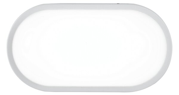 FAN LED-SHELLY-L BCO Venkovní stropní svítidlo LED SHELLY bílá polykarbonát 20 W 2500 lm 3000/4000 K IP65 27,1x17,6x8 cm - FANEUROPE