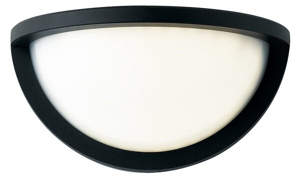 FAN LED-W-DETROIT-AP Venkovní nástěnné svítidlo LED DETROIT černá hliník/polykarbonát 10W 700lm 4000 K IP54 12,6x24x12 cm - FANEUROPE