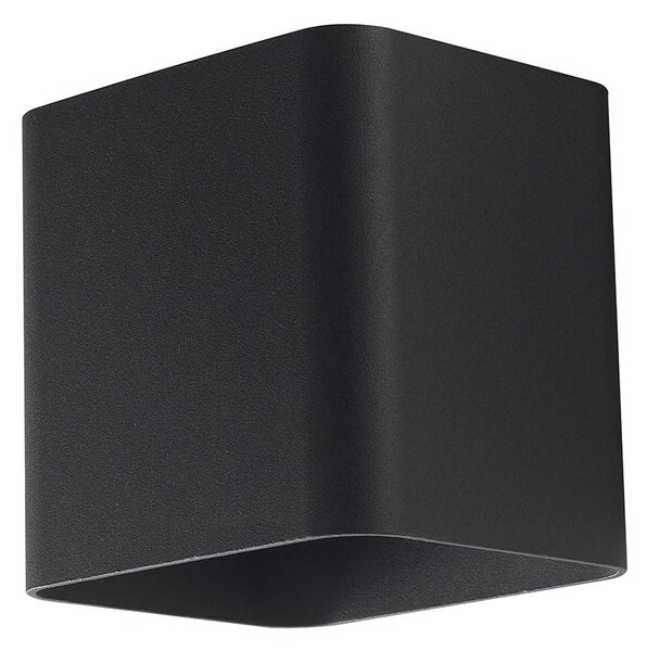 FAN LED-W-BIOME NERO Venkovní nástěnné svítidlo LED BIOME černá hliník 2x3,5W 840 lm 4000K IP54 9,5x11 cm - FANEUROPE