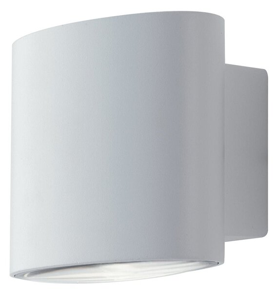 FAN LED-W-BOXTER BCO Venkovní nástěnné svítidlo LED BOXTER bílá hliník 2x4W 960lm CCT IP44 10x12,9x8,5 cm - FANEUROPE