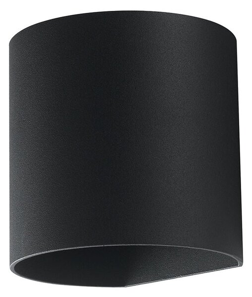FAN LED-W-GOLF NERO Venkovní nástěnné svítidlo LED GOLF černá hliník 2x3,5W 840lm CCT IP54 9,5x11 cm - FANEUROPE