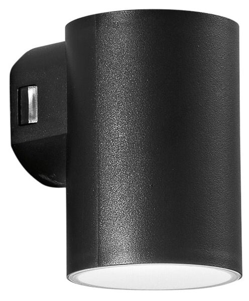 FAN LED-W-POLO-R1-NER Venkovní nástěnné svítidlo LED POLO polykarbonát černá 8W 980lm CCT IP65 11,5x7,8x9,9 cm - FANEUROPE