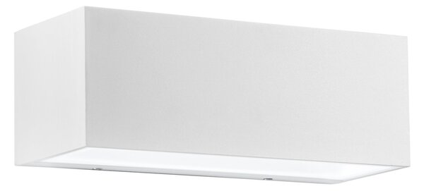 FAN LED-W-TWIN-XL BCO Venkovní nástěnné svítidlo LED TWIN bílá hliník 35W 4440lm 4000K IP54 10,8x30x12 cm - FANEUROPE