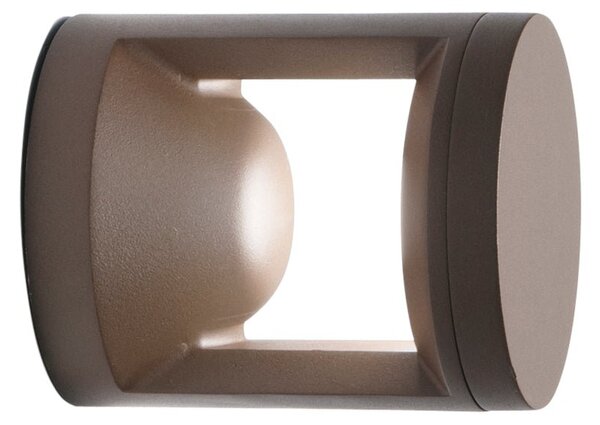 FAN LED-WAMI-AP-BRO Venkovní nástěnné svítidlo LED WAMI bronz hliník 10 W 1530 lm CCT IP65 14,4x12 cm - FANEUROPE