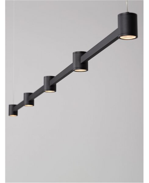 Nova Luce Závěsné svítidlo PUIZE LED 30W 230V 2755lm 3000K černé 156cm