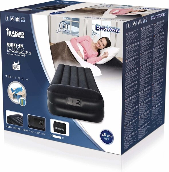 Bestway Nafukovací postel Single Premium s pumpou 191x97x46 cm