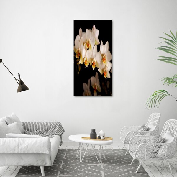 Vertikální Vertikální Foto obraz na plátně do obýváku Orchidej ocv-95410450