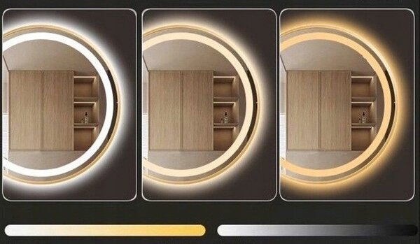 LED zrcadlo kulaté 60 cm
