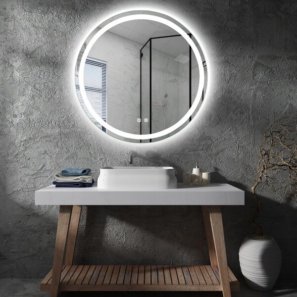 LED zrcadlo kulaté 60 cm
