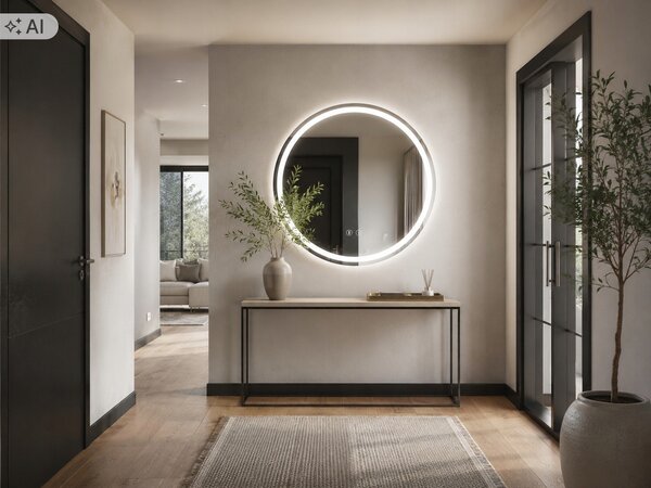 LED zrcadlo kulaté 60 cm