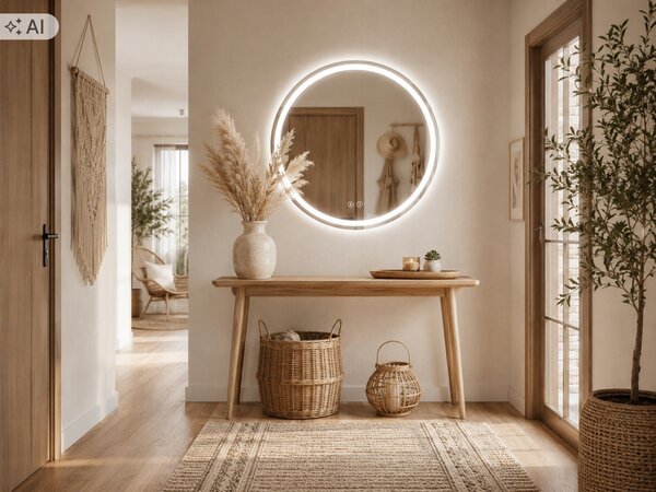 LED zrcadlo kulaté 60 cm