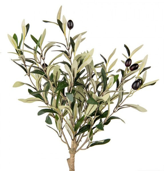 Dekorace umělý stromek olivovník s olivami Olea Tree - 15*15*70 cm - Clayre & Eef