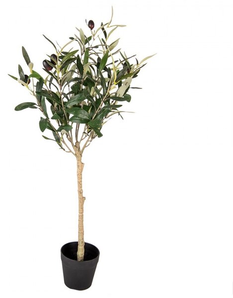 Dekorace umělý stromek olivovník s olivami Olea Tree - 15*15*70 cm - Clayre & Eef