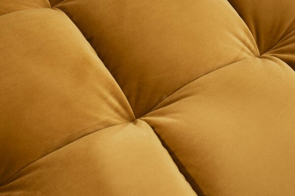 Sedací souprava COZY VELVET II 260 CM tmavě žlutá samet Nábytek | Obývací pokoj | Sedací soupravy a pohovky | Sedací soupravy | Rohové