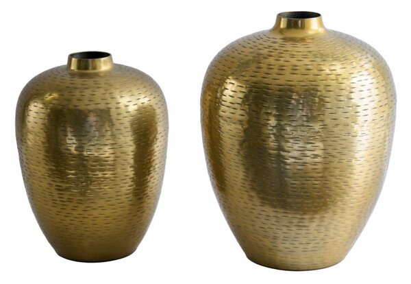 2 dílný set zlatých váz Oriental