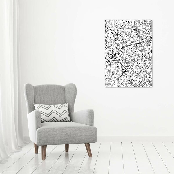 Vertikální Moderní obraz canvas na rámu Větve ocv-96641652