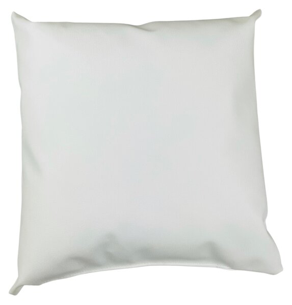 Polštář bíly 40x40cm ekokůže TiaHome