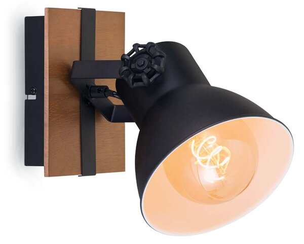 BRILO 2742-015 Bodové svítidlo 21 cm 1x E27 max. 25W černá - BRILO