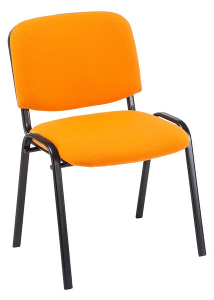 4x Stohovatelná konferenční židle Ken látka - Oranžová