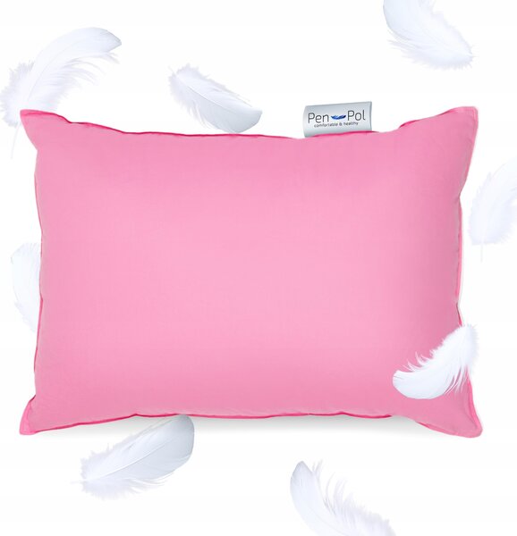 Polštář na spaní péřový Standard, 50x70 cm, Růžový - Peří 50% do ložnice