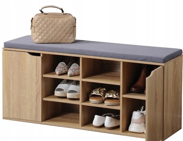 Botník s sedátkem Kesper 103 x 48 x 30,5 cm, odstíny hnědé